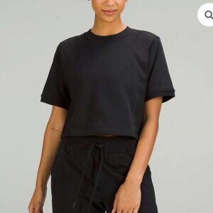 NWT Lululemon Cotton French Terry + Swift T-Shirt | Black | Size 4